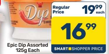 Epic Dip Assorted 125g Each