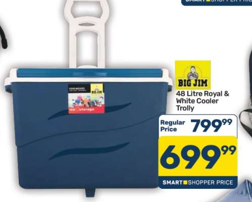 48 Litre Royal & White Cooler Trolly