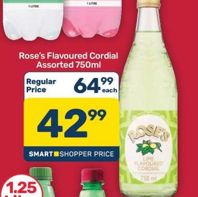 Rose's Flavoured Cordial Assorted 750ml