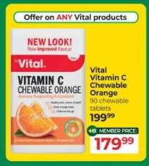 Vital Vitamin C Chewable Orange