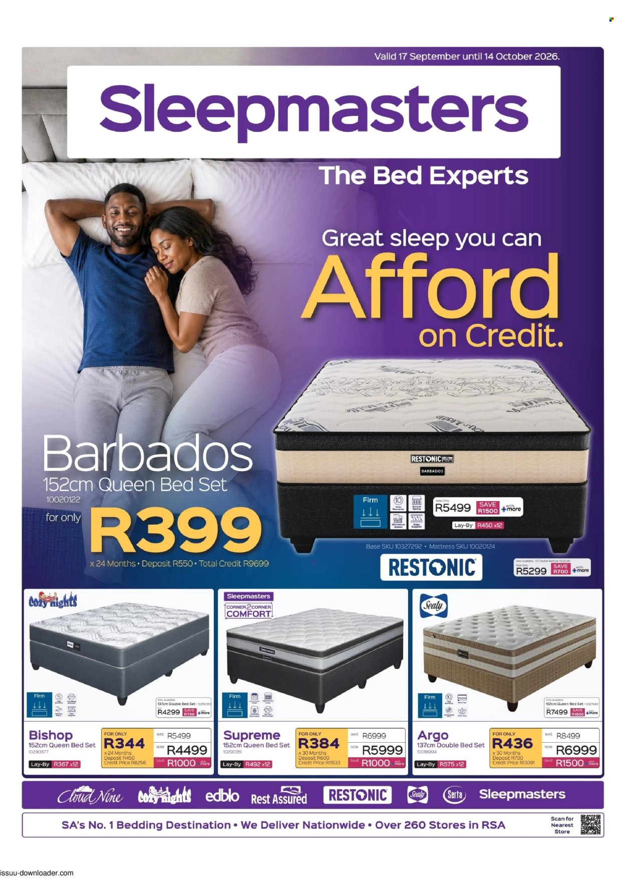 Sleepmasters specials - 09.17.2026 - 10.14.2026. Page 1