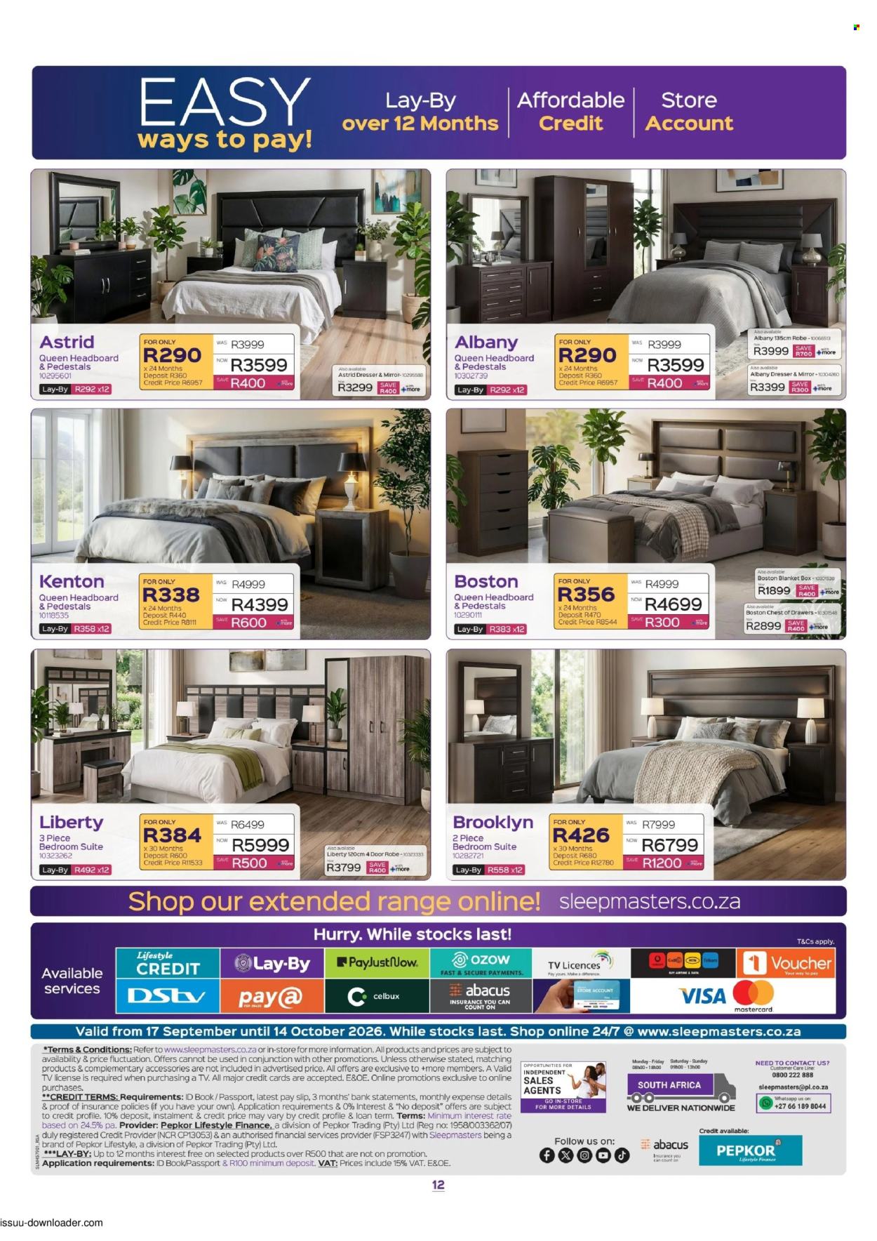 Sleepmasters specials - 09.17.2026 - 10.14.2026. Page 12