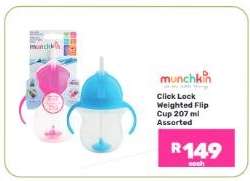 Munchkin Click Lock Weighted Flip Cup 207 ml