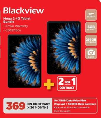 Blackview Mega 2 4G Tablet Bundle