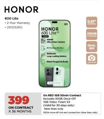 HONOR 600 Lite
