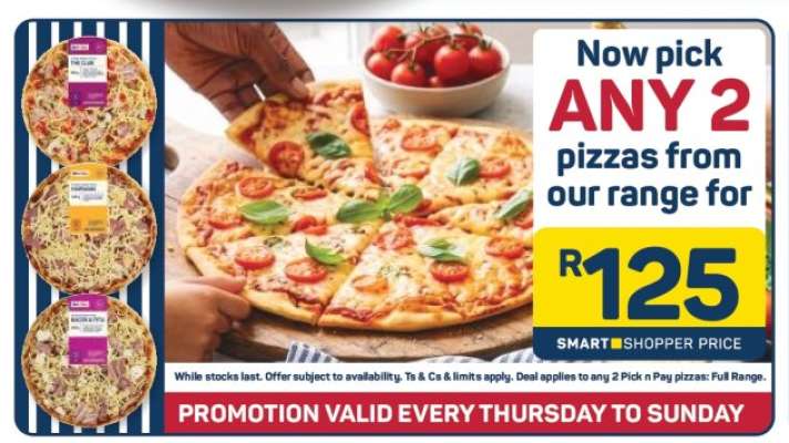 ANY 2 pizzas from our range