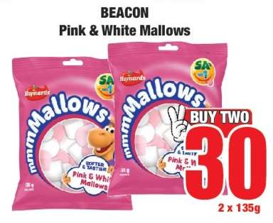 BEACON Pink & White Mallows