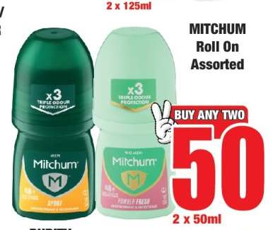 Mitchum Roll On Assorted