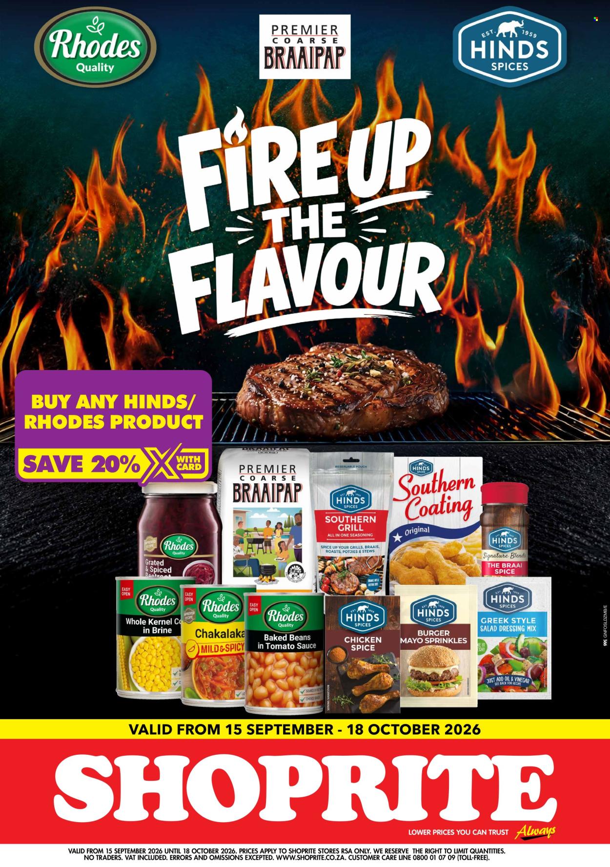 Shoprite specials - 09.15.2026 - 10.18.2026. Page 1