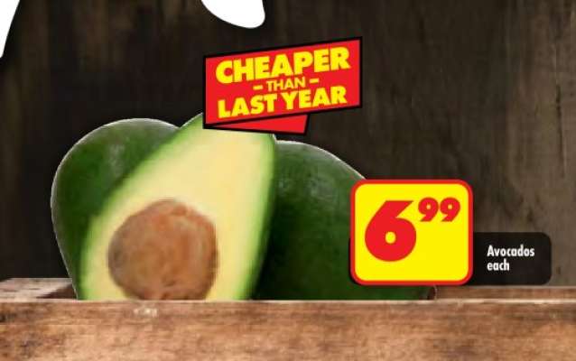 AVOCADOS each