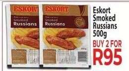 Eskort Smoked Russians 500g
