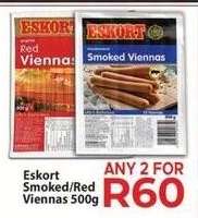 Eskort Smoked/Red Viennas 500g