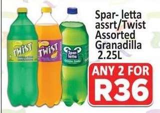 Spar-letta assrt/Twist Assorted Granadilla 2.25L