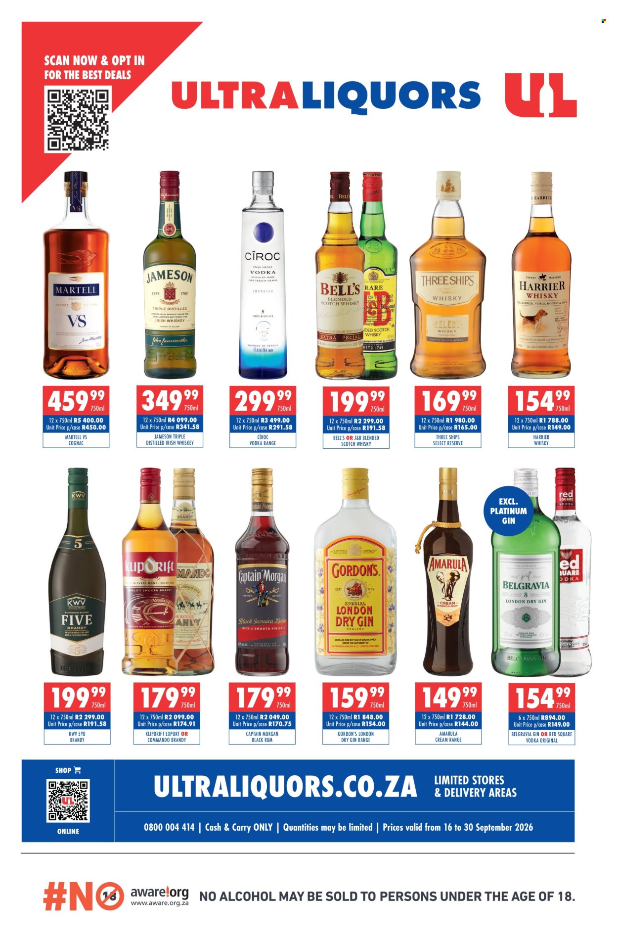 Ultra Liquors specials - 09.16.2026 - 09.30.2026. Page 1