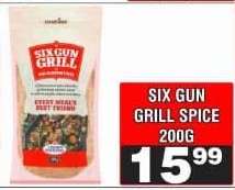 SIX GUN GRILL SPICE 200G