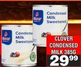 Clover Condensed Milk 385g