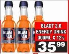 BLAST 2.0 ENERGY DRINK 300ML X 12's