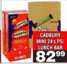 CADBURY MINI 24's PS/ LUNCH BAR