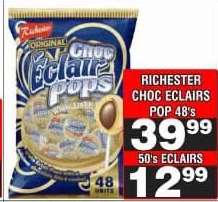 RICHESTER CHOC ECLAIRS POP 48's