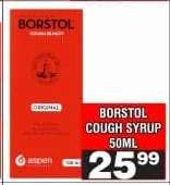 BORSTOL COUGH SYRUP 50ML