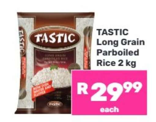 Tastic Long Grain Parboiled Rice 2 kg