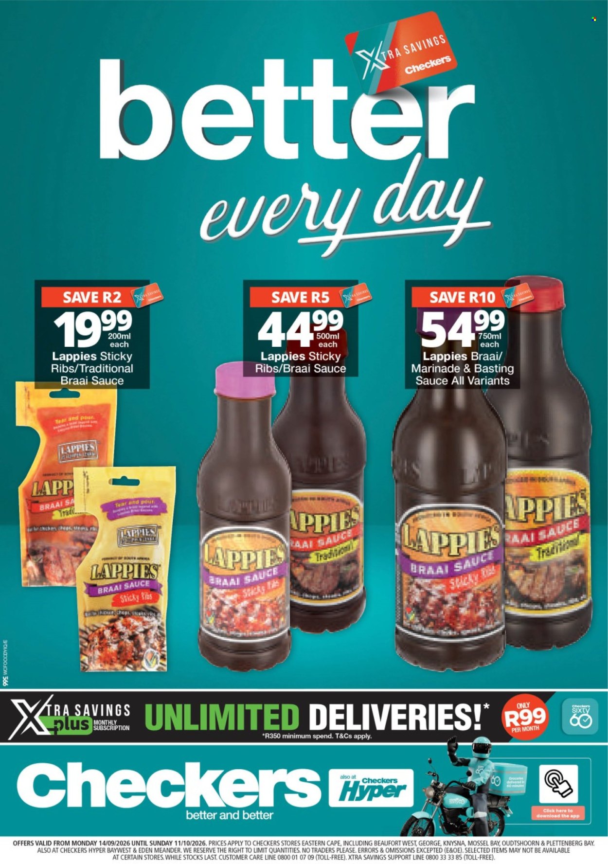 Checkers specials - 09.14.2026 - 10.11.2026. Page 1