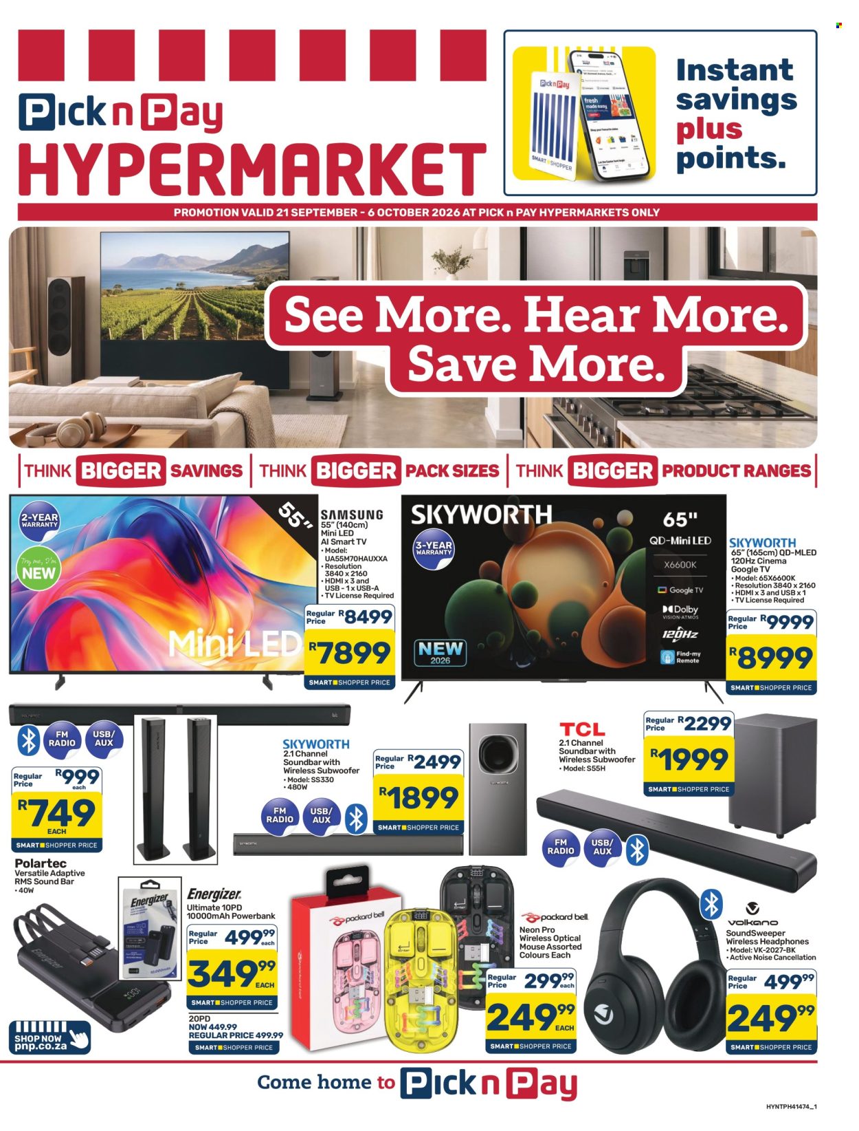 Pick n Pay Hypermarket specials - 09.21.2026 - 10.06.2026. Page 1