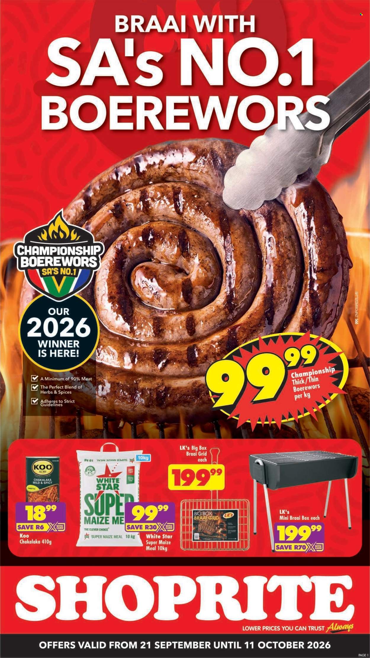 Shoprite specials - 09.21.2026 - 10.11.2026. Page 1