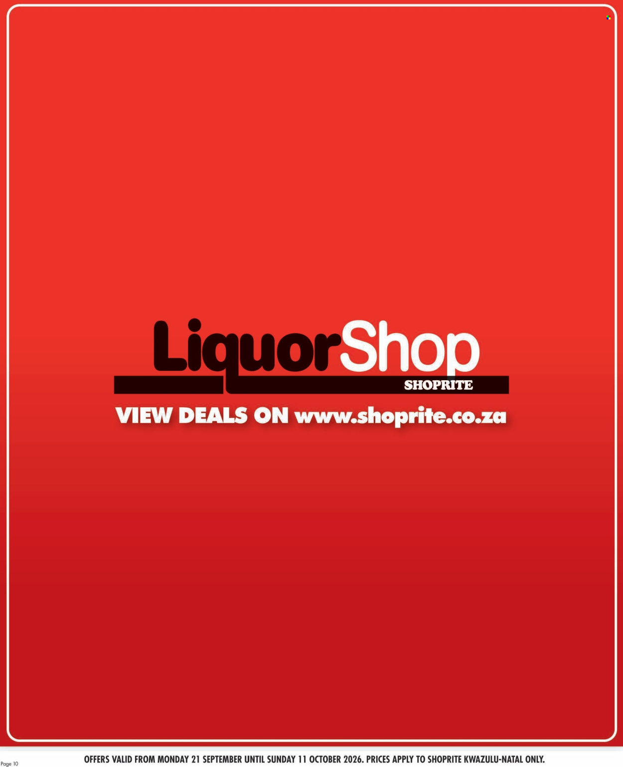 Shoprite specials - 09.21.2026 - 10.11.2026. Page 10