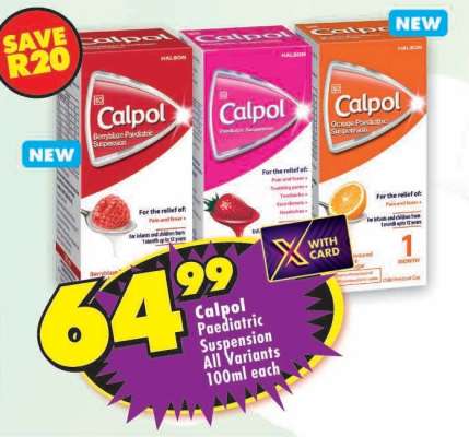 Calpol Paediatric Suspension All Variants 100ml each