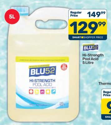 BLU52 Hi-Strength Pool Acid 5 Litre