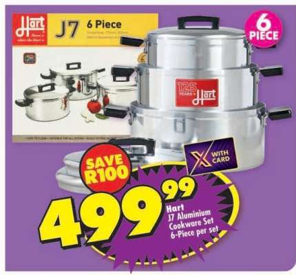 Hartz J7 Aluminium Cookware Set 6-Piece per set