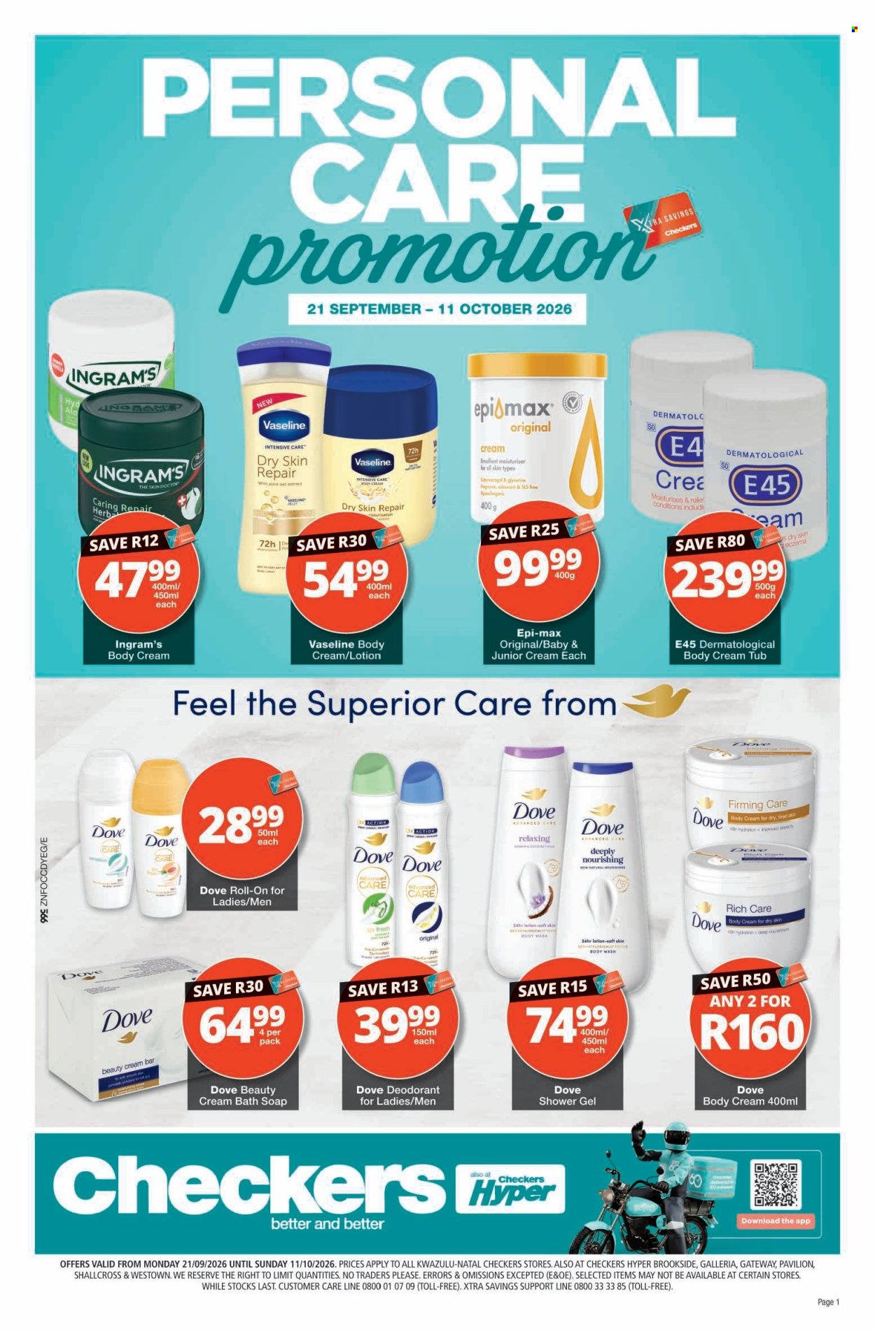 Checkers specials - 09.21.2026 - 10.11.2026. Page 1