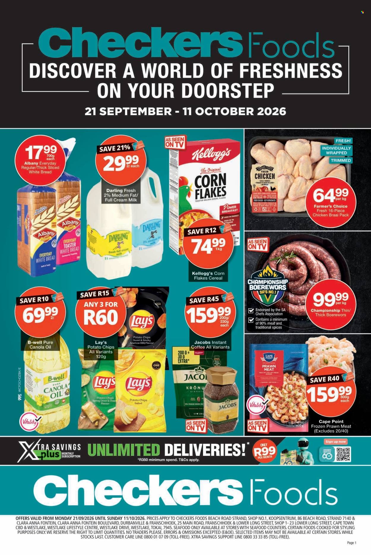 Checkers specials - 09.21.2026 - 10.11.2026. Page 1
