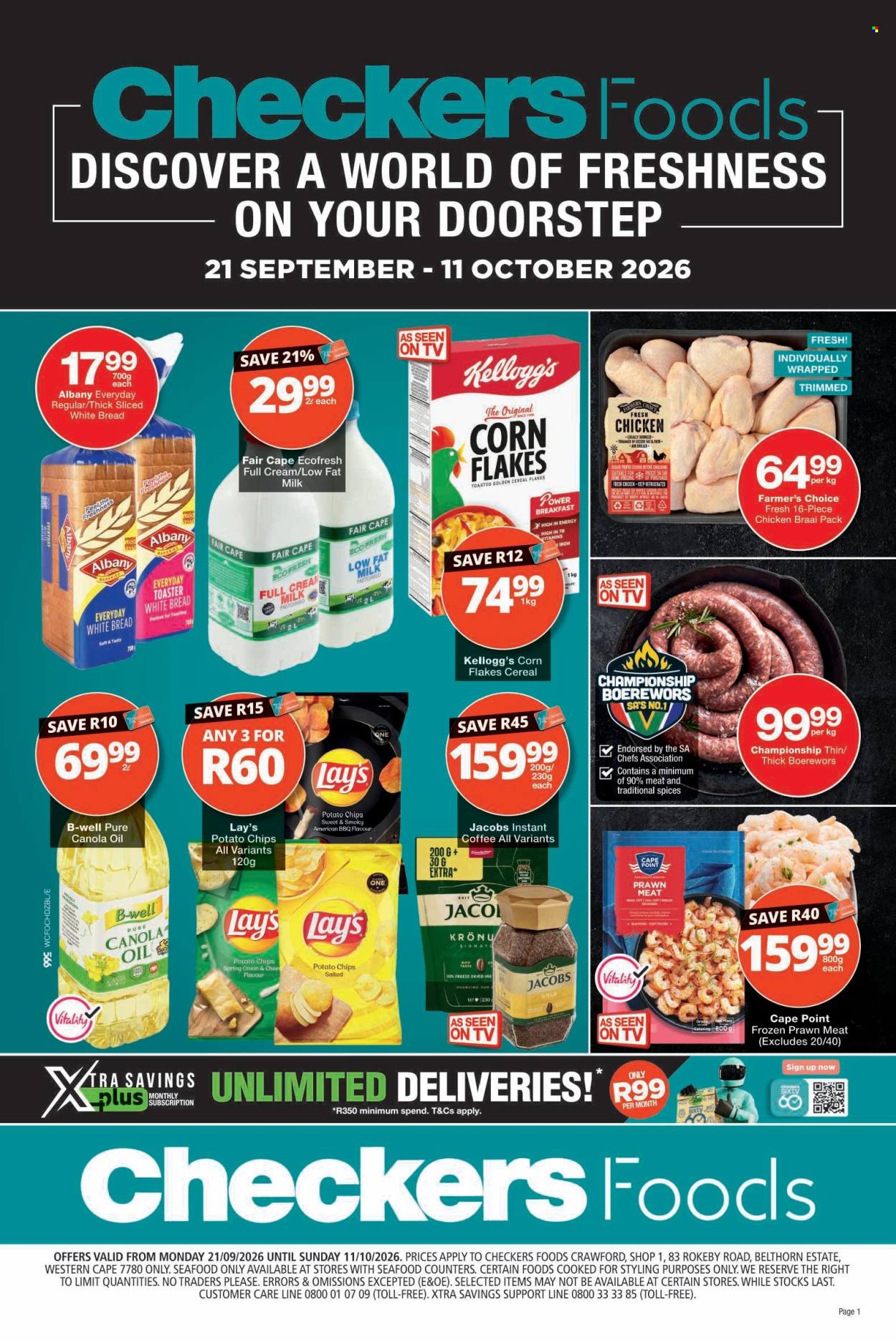 Checkers specials - 09.21.2026 - 10.11.2026. Page 1