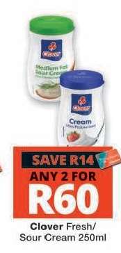 Clover Fresh/Sour Cream 250ml