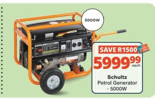Schultz Petrol Generator - 5000W