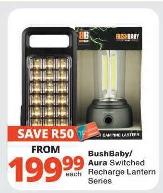 BushBaby/Aura Switched Recharge Lantern Series
