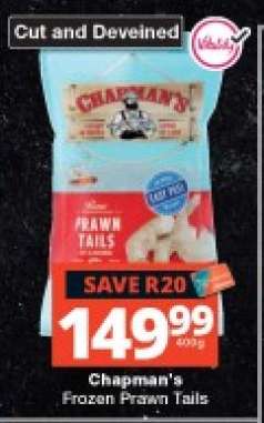 Chapman's Frozen Prawn Tails