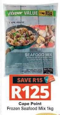 Cape Point Frozen Seafood Mix 1kg