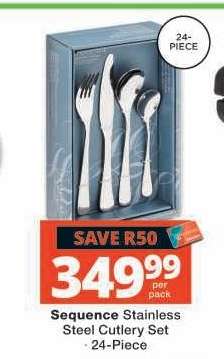 Sequence Stainless Steel Cutlery Set
