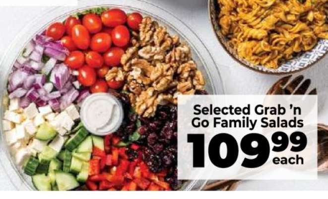 Selected Grab ’n Go Family Salads