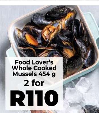 Food Lover’s Whole Cooked Mussels 454 g