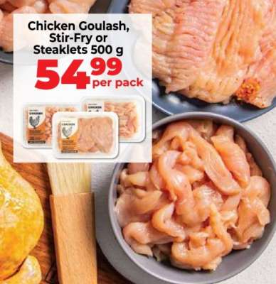 Chicken Goulash, Stir-Fry or Steaklets