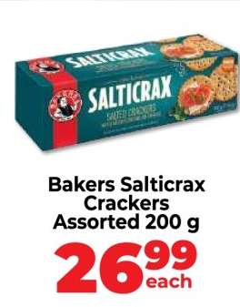 Bakers Salticrax Crackers Assorted 200 g