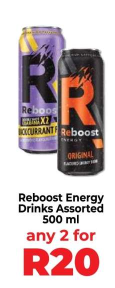 Reboost Energy Drinks Assorted
