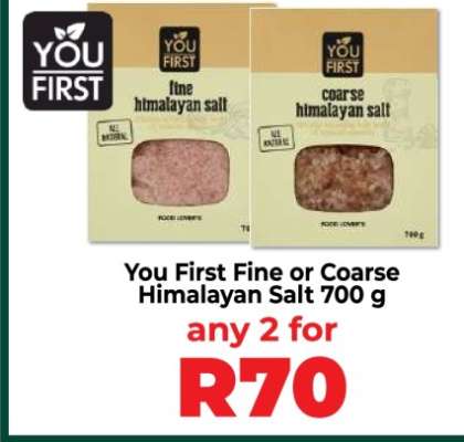You First Fine or Coarse Himalayan Salt 700 g