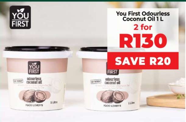 You First Odourless Coconut Oil 1 L