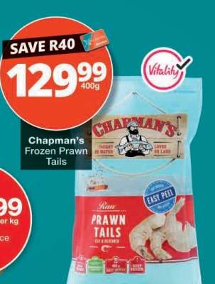 Chapman's Frozen Prawn Tails