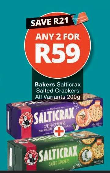 Bakers Salticrax Salted Crackers
